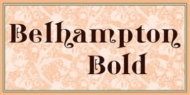 Belhampton by Greater Albion Typefounders — Decorative Font — thumbnail 4