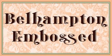 Belhampton by Greater Albion Typefounders — Decorative Font — thumbnail 5
