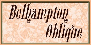 Belhampton by Greater Albion Typefounders — Decorative Font — thumbnail 7