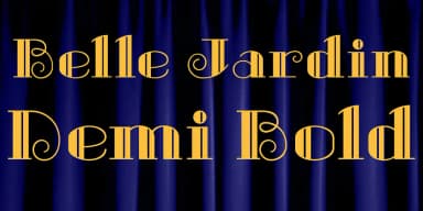 Belle Jardin by Greater Albion Typefounders — Decorative Font — thumbnail 3