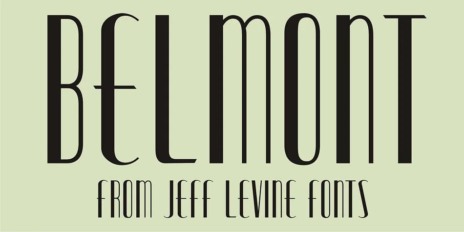 BELMONT JNL by Jeff Levine Fonts — Decorative Font
