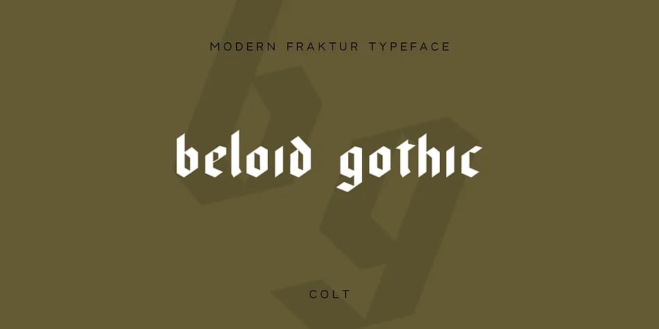 Beloid Gothic by wearecolt — Blackletter Font
