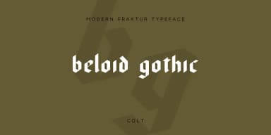 Beloid Gothic by wearecolt — Blackletter Font — thumbnail 1