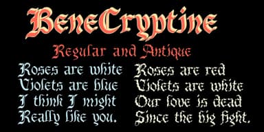 BeneCryptine by Ingrimayne Type — Blackletter Font — thumbnail 3