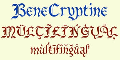 BeneCryptine by Ingrimayne Type — Blackletter Font — thumbnail 6