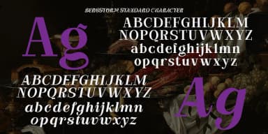 Bergstorm by TypeClassHeroes — Decorative Font — thumbnail 2