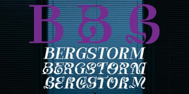 Bergstorm by TypeClassHeroes — Decorative Font — thumbnail 7