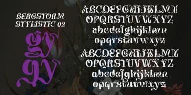 Bergstorm by TypeClassHeroes — Decorative Font — thumbnail 8