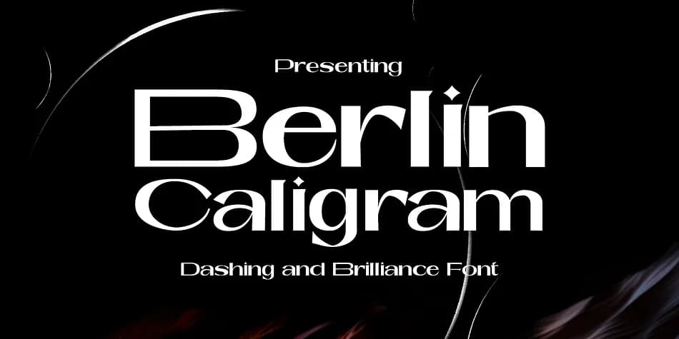 Berlin Caligram by Genesislab — Decorative Font — preview 1