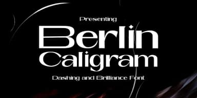 Berlin Caligram by Genesislab — Decorative Font — thumbnail 1