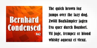 Bernhard Condensed No2 by SoftMaker — Decorative Font — thumbnail 4