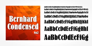 Bernhard Condensed No2 by SoftMaker — Decorative Font — thumbnail 5