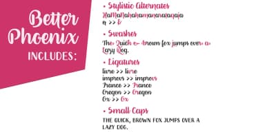 Better Phoenix by Ana's Fonts — Script Handwritten Font — thumbnail 3