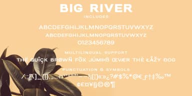 Big River by Ana's Fonts — Dingbats Font — thumbnail 2