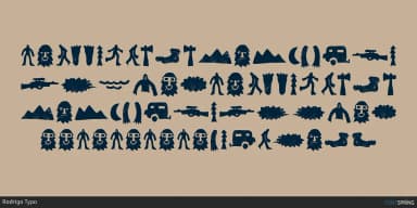 Bigfoot Forest Dingbats by Rodrigo Typo — Dingbats Font — thumbnail 2
