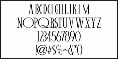 BILL OF FARE JNL by Jeff Levine Fonts — Decorative Font — thumbnail 3