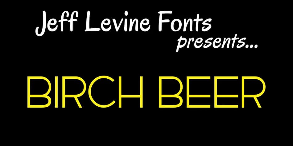 BIRCH BEER JNL by Jeff Levine Fonts — Decorative Font