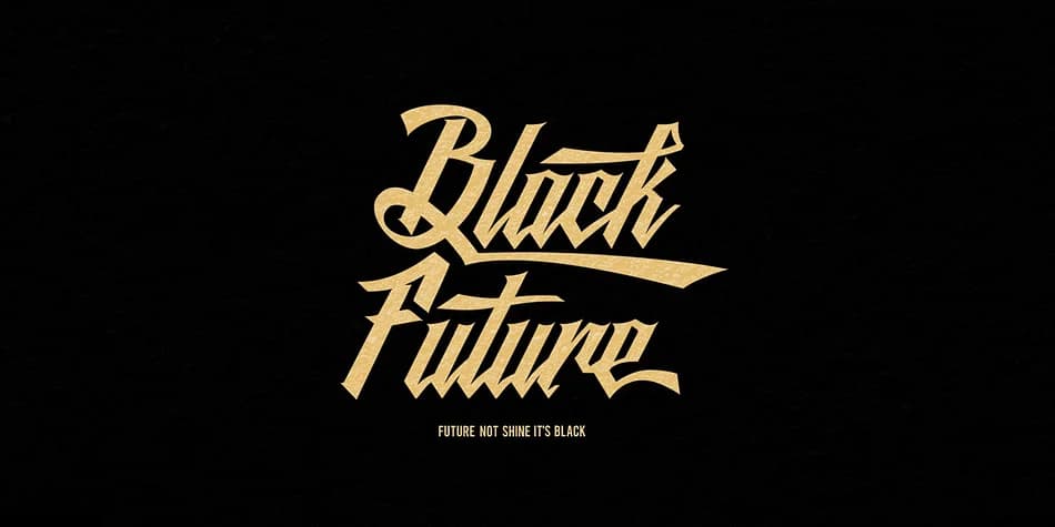 Black Future by Seventh Imperium — Script Handwritten Font — preview 1
