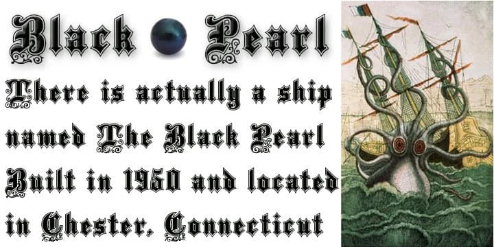 Black Pearl by FontMesa — Blackletter Font