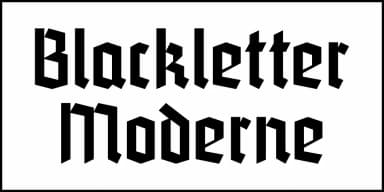 Blackletter Moderne JNL by Jeff Levine Fonts — Blackletter Font — thumbnail 2