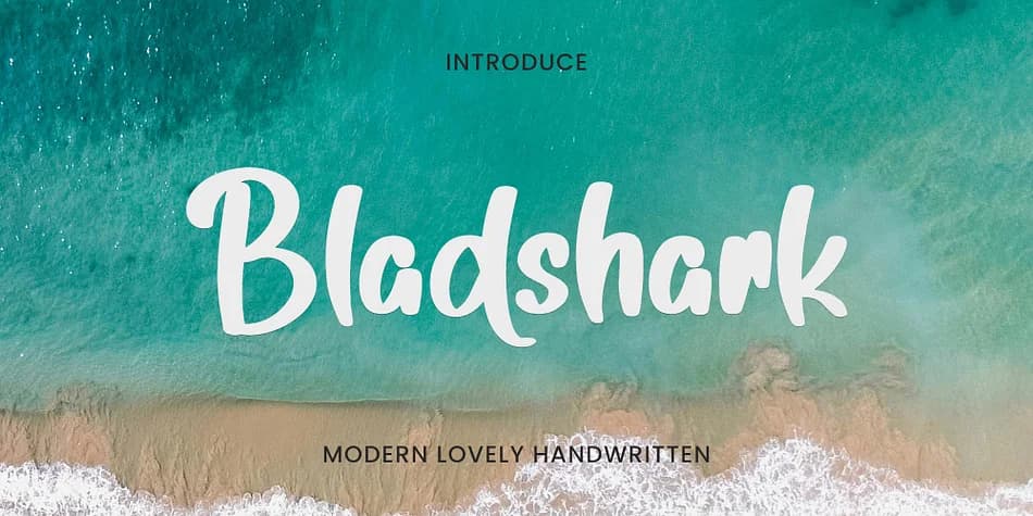 Bladshark by Ayska — Script Handwritten Font