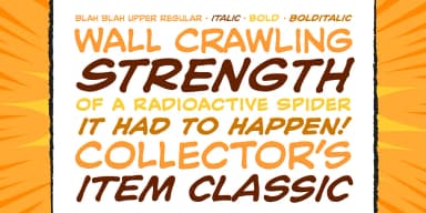 BLAH BLAH UPPER by Comicraft — Decorative Font — thumbnail 2