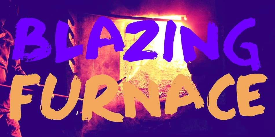 Blazing Furnace by Kitchen Table Type Foundry — Display Font