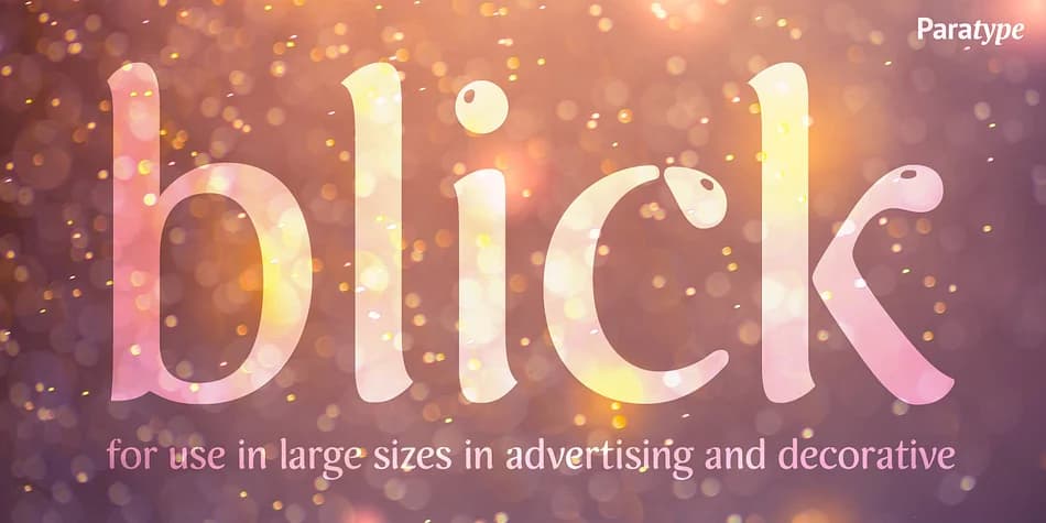 Blick by ParaType — Display Font