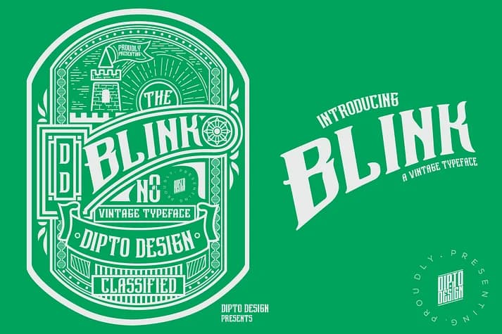 Blink by Dipto Design — Display Font