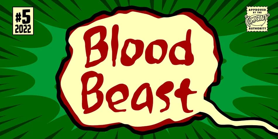 Blood Beast by Comicraft — Display Font
