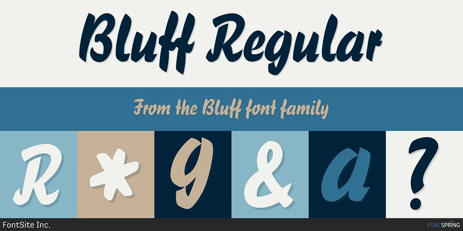 Bluff by FontSite Inc. — Script Handwritten Font