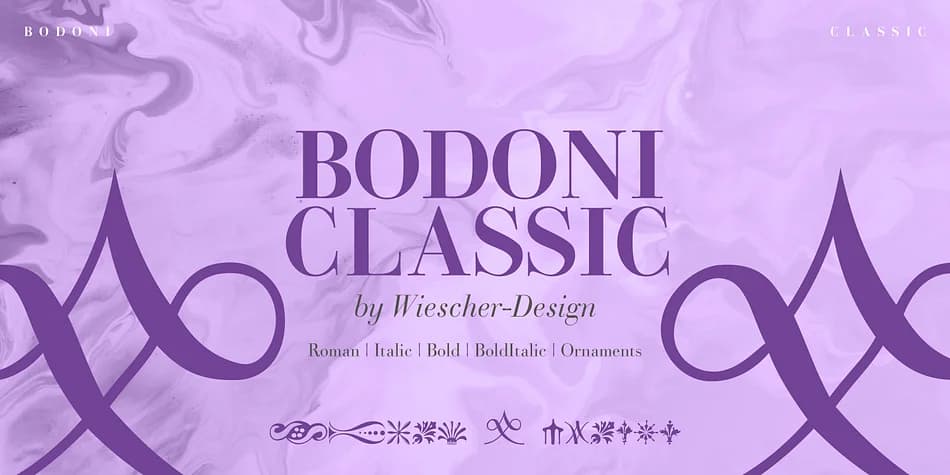 Bodoni Classic by Wiescher-Design — Dingbats Font