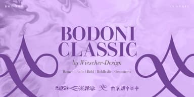 Bodoni Classic by Wiescher-Design — Dingbats Font — thumbnail 1