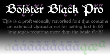 Boister Black Pro by CheapProFonts — Blackletter Font — thumbnail 2