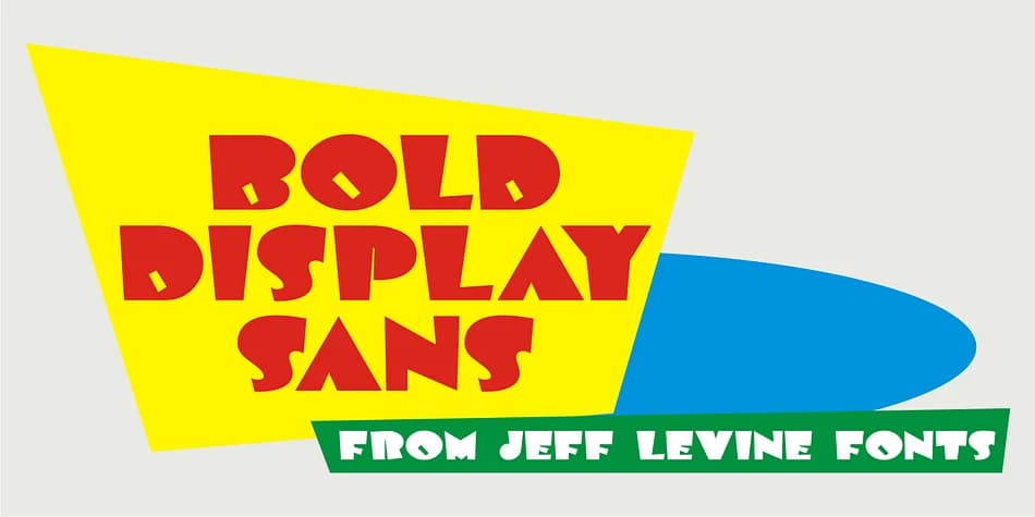 BOLD DISPLAY SANS JNL by Jeff Levine Fonts — Decorative Font