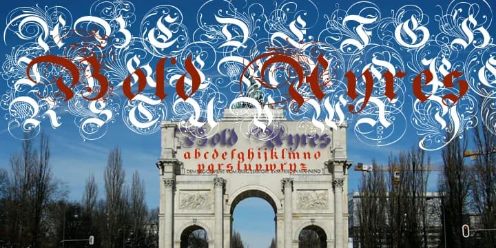 BoldAyres by Wiescher-Design — Blackletter Font