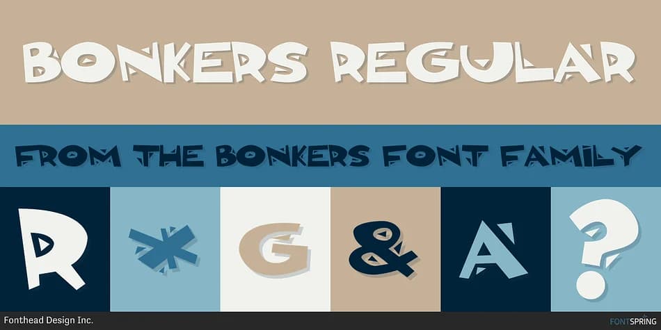 BONKERS by Fonthead Design — Display Font