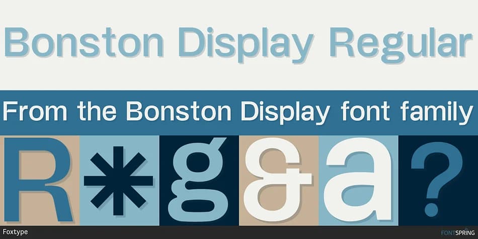 Bonston Display by Foxtype — Display Font