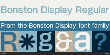 Bonston Display by Foxtype — Display Font — thumbnail 1