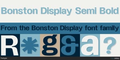 Bonston Display by Foxtype — Display Font — thumbnail 3