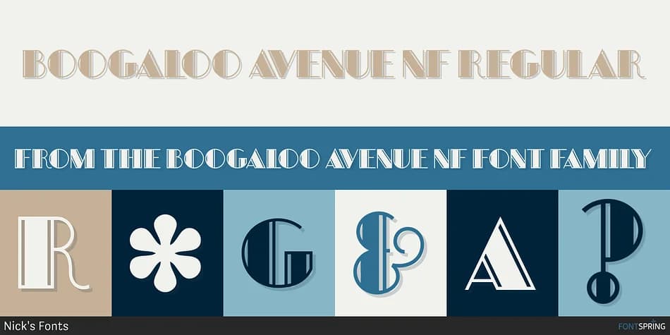 BOOGALOO AVENUE NF by Nick's Fonts — Decorative Font