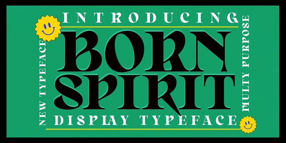 Born Spirit by Dora Typefoundry — Decorative Font