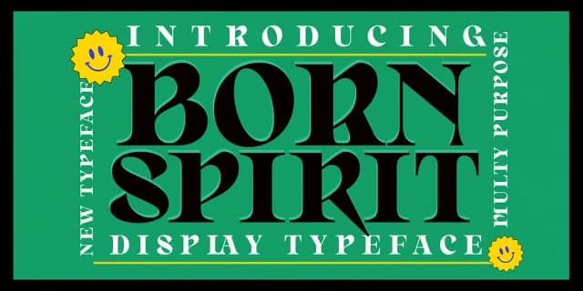 Born Spirit by Dora Typefoundry — Decorative Font