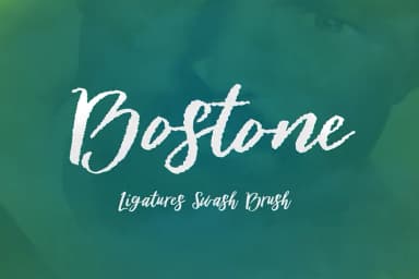 Bostone Brush by Genesislab — Script Handwritten Font — thumbnail 1