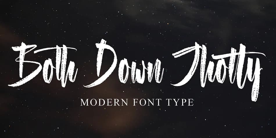 Both Down Jhotty by Ayska — Script Handwritten Font