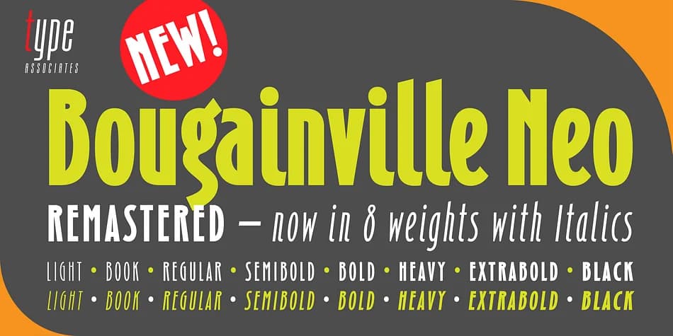 Bougainville Neo by Type Associates — Decorative Font — preview 1