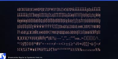 BREAMCATCHER by Typodermic Fonts Inc. — Decorative Font — thumbnail 5