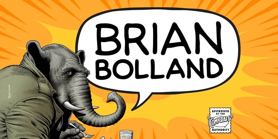 BRIAN BOLLAND by Comicraft — Decorative Font