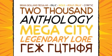 BRIAN BOLLAND by Comicraft — Decorative Font — thumbnail 2