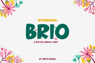 Brio by Dipto Design — Decorative Font — thumbnail 1